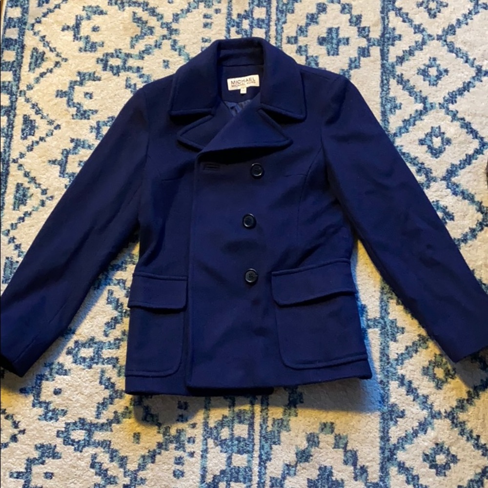 Like New 100% Wool Michael Kors Peacoat